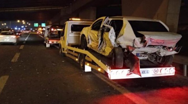8 araç birbirine girdi: 1 ölü, 6 yaralı