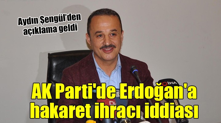 AK Parti de Erdoğan a hakaret ihracı iddiası...