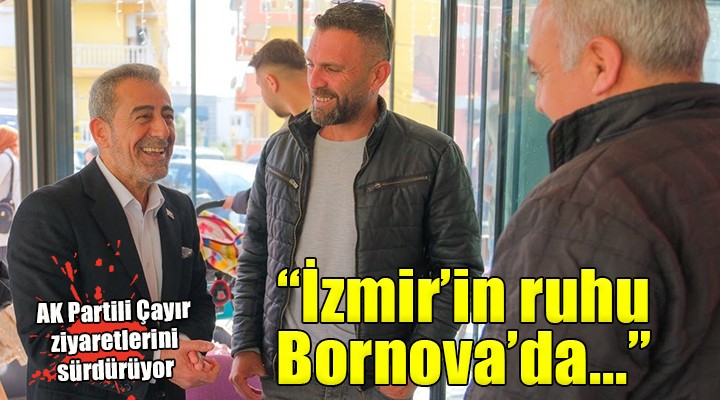 AK Partili Çayır:  İzmir’in ruhunu Bornova’da hissetmek mümkün’’