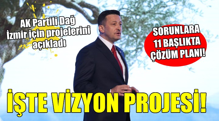 AK Partili Dağ İzmir için projelerini anlattı... İşte 11 başlıkta çözüm hamleleri!