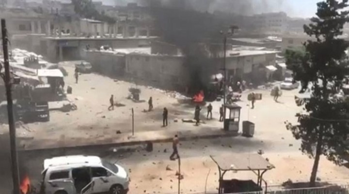 Afrin de pazar yerinde patlama!