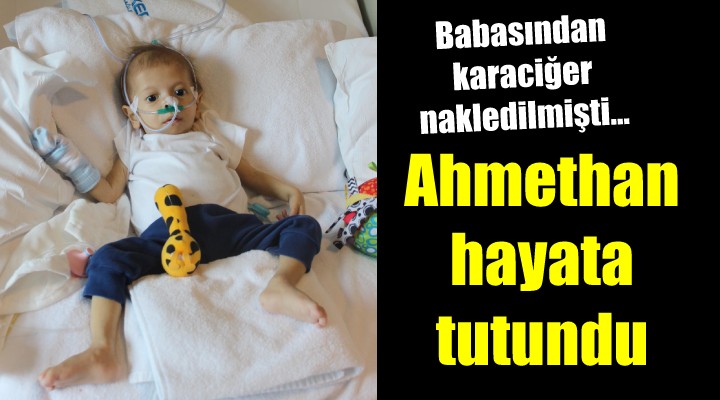 Ahmethan, babasından nakledilen karaciğer ile hayata tutundu