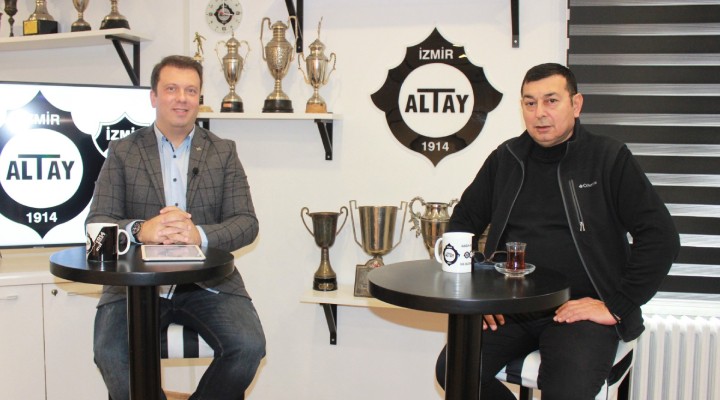 Altay a eski başkan desteği...  Süper Lig e inanıyoruz 