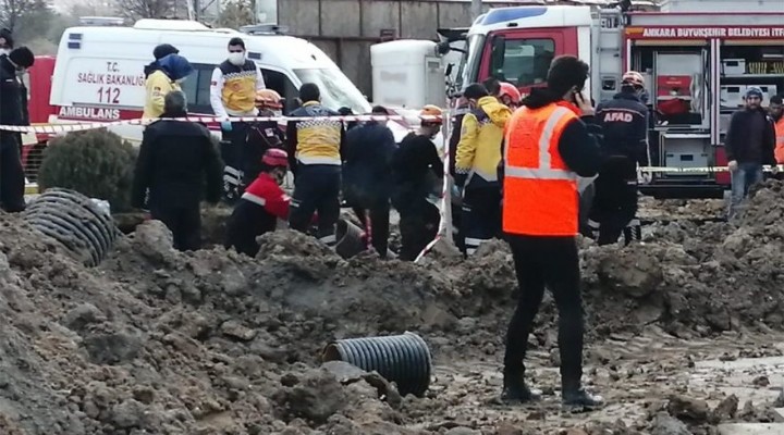 Ankara da iş cinayeti: İki işçi toprak kaymasında öldü