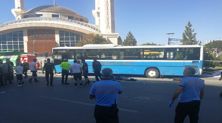 Ankara da otobüs faciası... Ölü ve yaralılar var