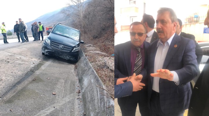 BBP lideri Mustafa Destici trafik kazası geçirdi!