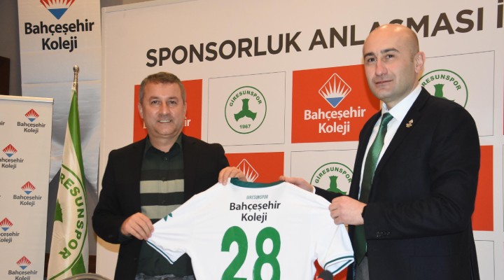 Bahçeşehir Koleji, Giresunspor a sponsor oldu