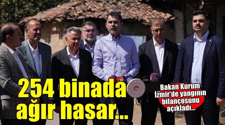 Bakan Kurum'dan orman yangınlarındaki hasar tespitini açıkladı