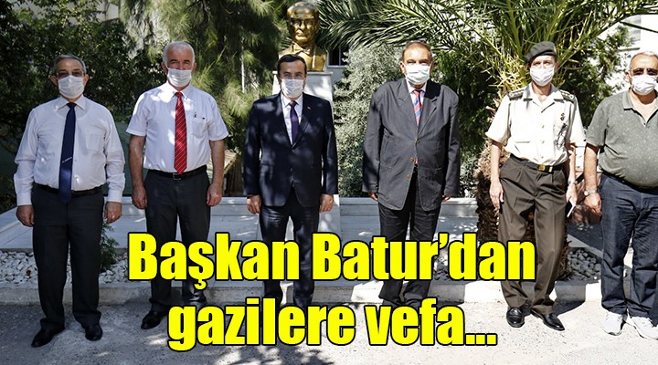 Başkan Batur’dan gazilere vefa