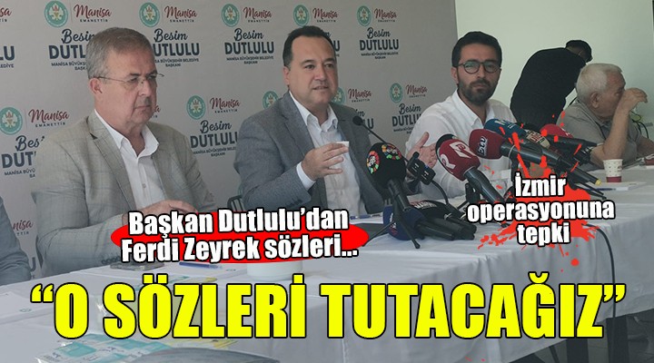 Başkan Dutlulu: 'Beni Ferdi başkanın devamı gibi görün'