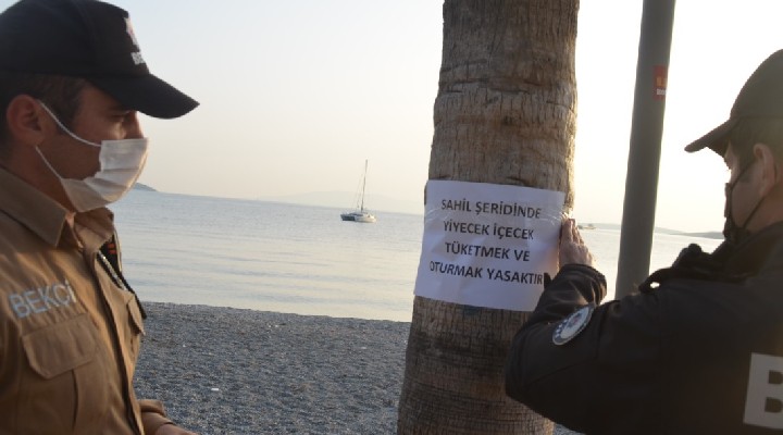 Bodrum da, sahillerde  piknik  yapmak yasaklandı