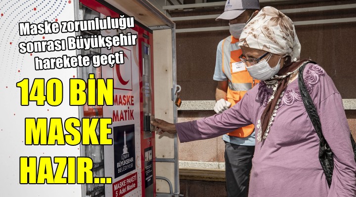 Büyükşehir den 140 bin acil maske