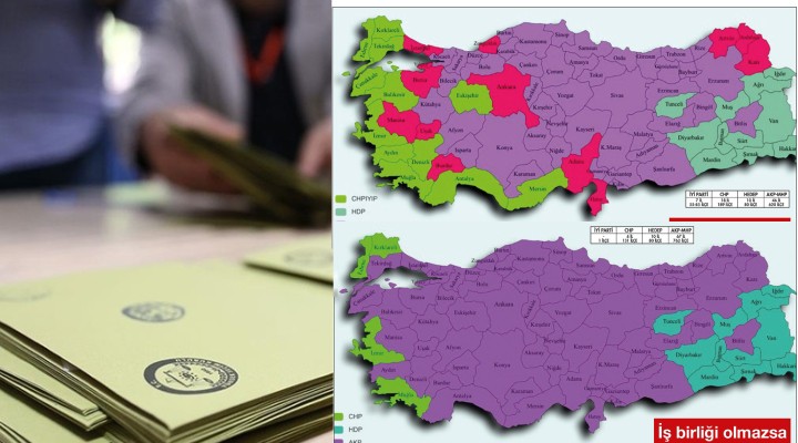 CHP-İYİ Parti seçime ayrı ayrı girerse ne olur? İki farklı harita!