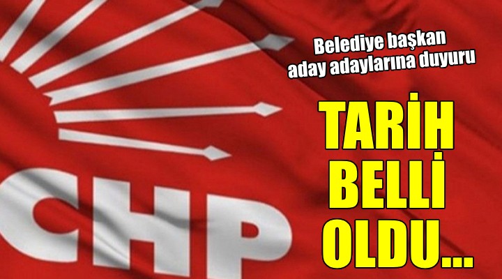CHP de aday adayları için başvuru tarihleri belli oldu!