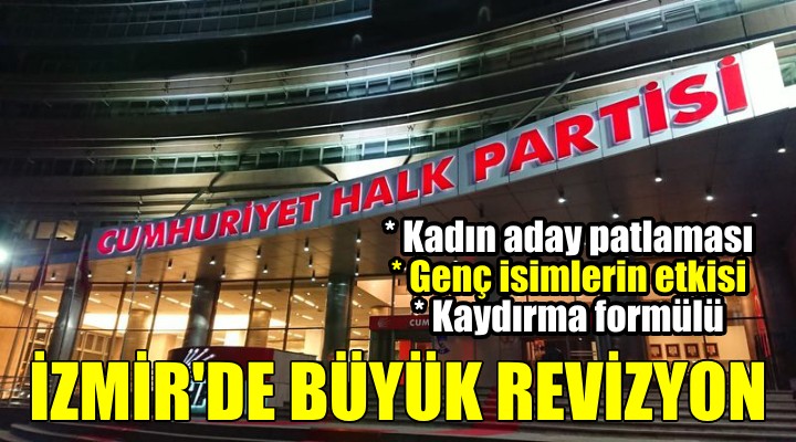 CHP den İzmir de büyük revizyon...