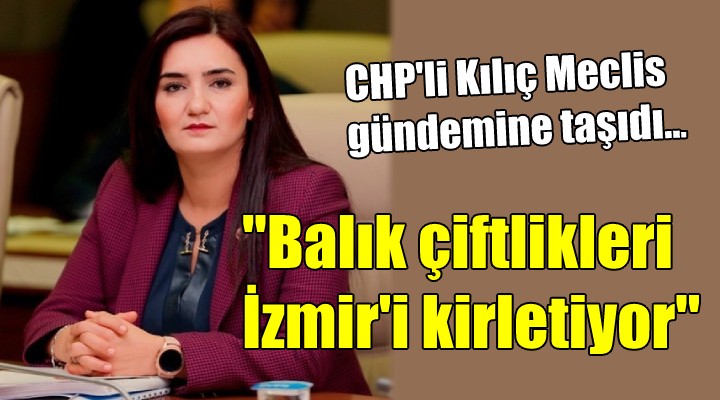 CHP li Kılıç Meclis gündemine taşıdı...  Balık çiftlikleri İzmir i kirletiyor 
