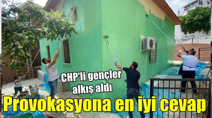 CHP li gençlerden provokasyona en güzel cevap!