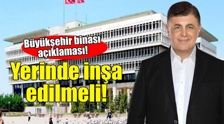Cemil Tugay dan Büyükşehir binası açıklaması!