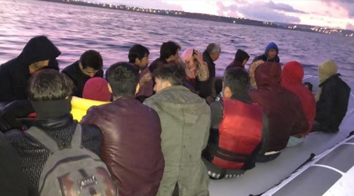 Çeşme de111 kaçak göçmen yakalandı