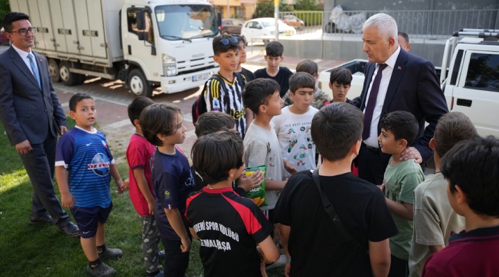 Çocuklar futbol sahası istemişti... Başkan Türkmen den yerinde inceleme!