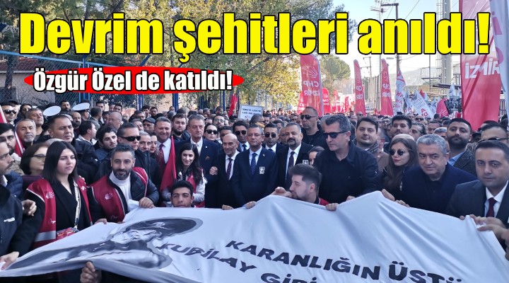 Devrim şehitleri İzmir de anıldı!