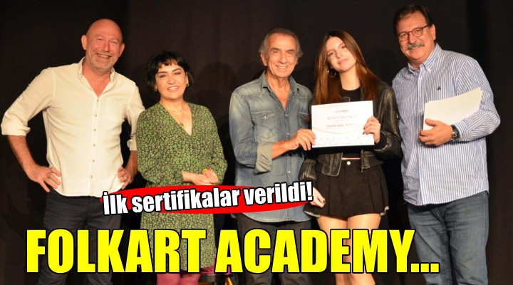 Folkart Academy de ilk sertifikalar verildi....