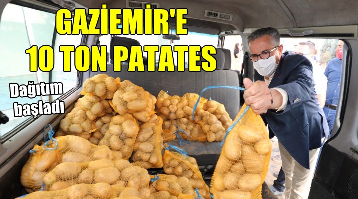Gaziemir e 10 ton patates
