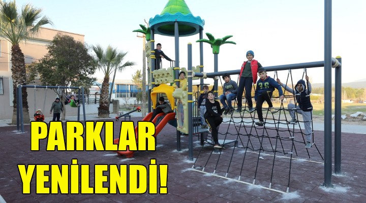 Gaziemir’de parklar yenilendi!