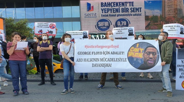 George Floyd un ölümü Türkiye de de protesto edildi