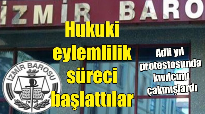 İzmir Barosu  hukuki eylemlilik  sürecini başlattı