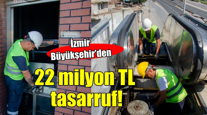 İzmir Büyükşehir den 22 milyon lira tasarruf!