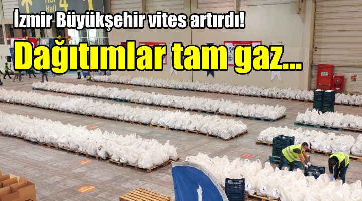 İzmir Büyükşehir vites artırdı! Dağıtımlar tam gaz...