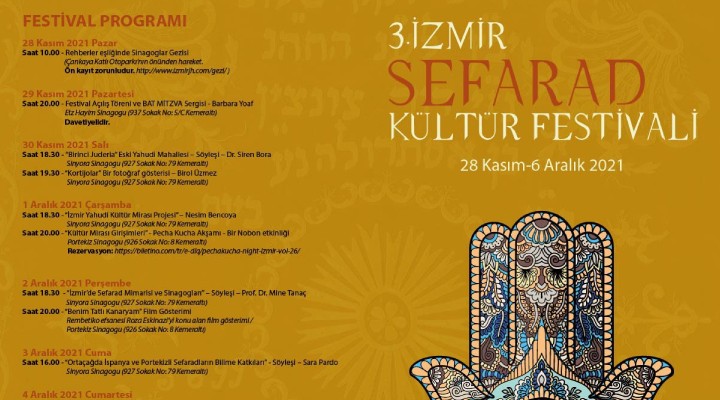 İzmir Sefarad Kültür Festivali başlıyor!