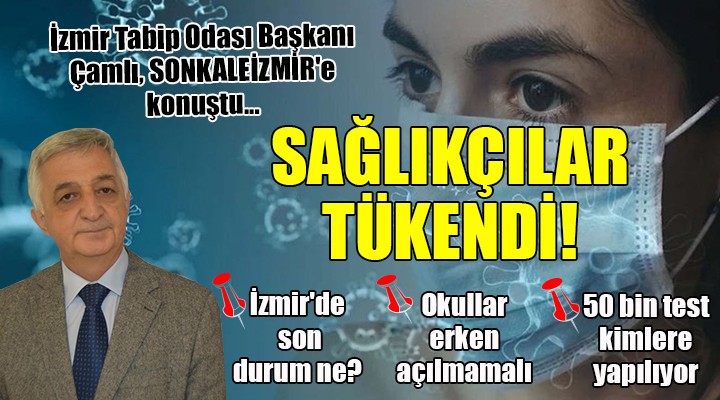 İzmir Tabip Odası Başkanı Çamlı uyardı... SAĞLIKÇILAR TÜKENDİ!