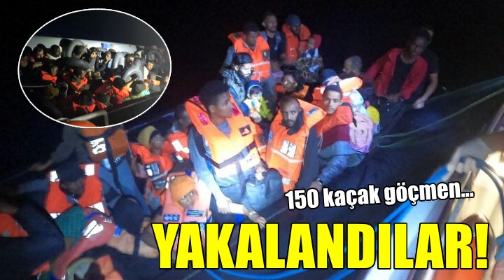İzmir de 150 kaçak göçmen yakalandı!