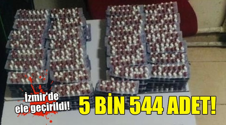 İzmir de 5 bin 544 uyuşturucu hap ele geçirildi!