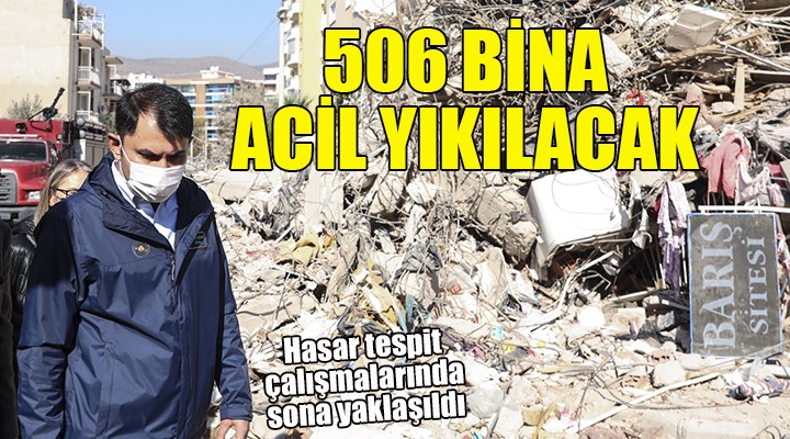 İzmir de 506 bina acil yıkılacak