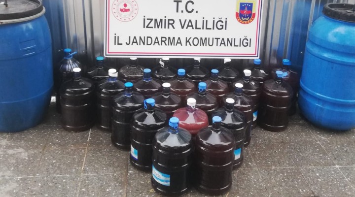 İzmir de 800 litre kaçak içki ele geçirildi