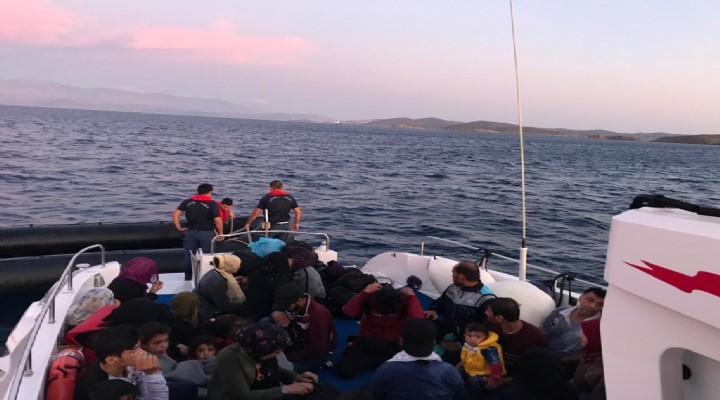 İzmir de 92 kaçak göçmen yakalandı