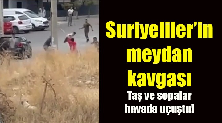 İzmir de Suriyeli meydan kavgası! Taş ve sopalarla saldırdılar...