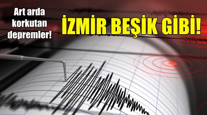 İzmir de art arda depremler!