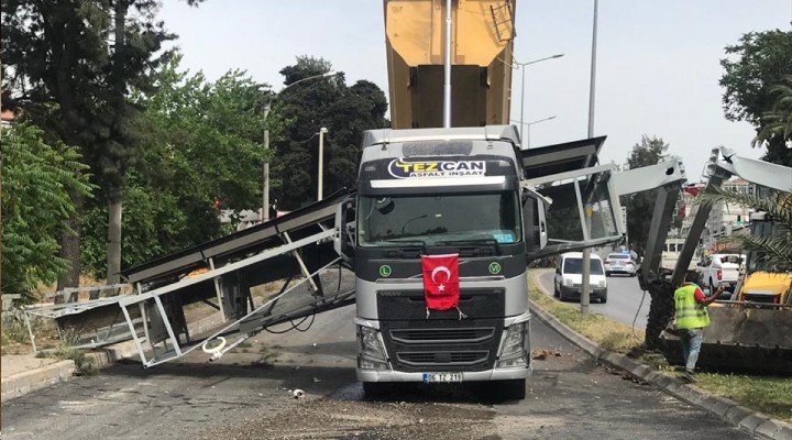 İzmir de damper kazası