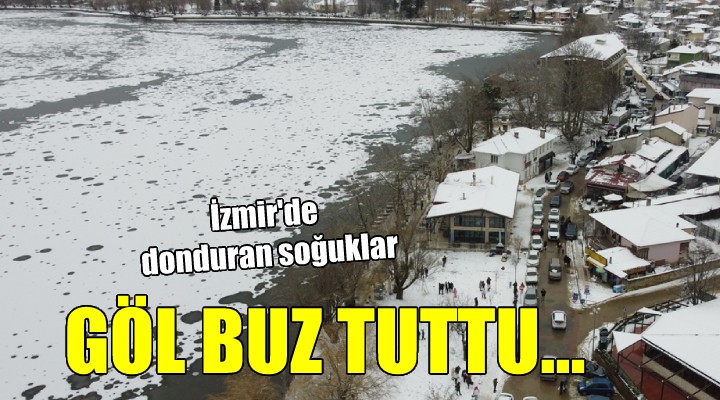 İzmir de donduran soğuklar... GÖZ BUZ TUTTU!