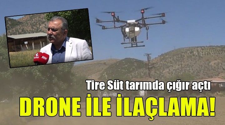 İzmir de drone ile tarımsal ilaçlama dönemi