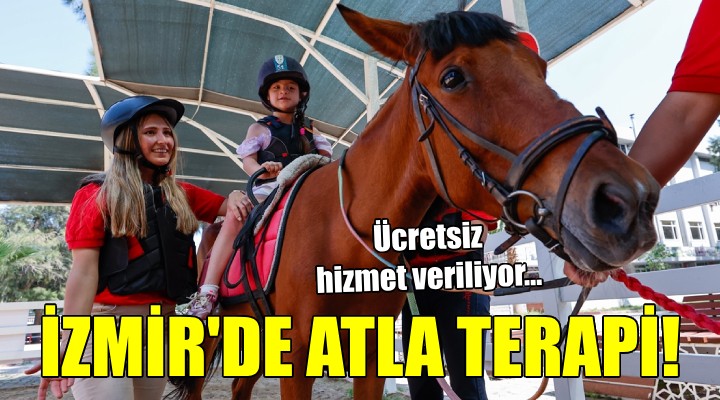 İzmir de engelli çocuklara atla terapi...