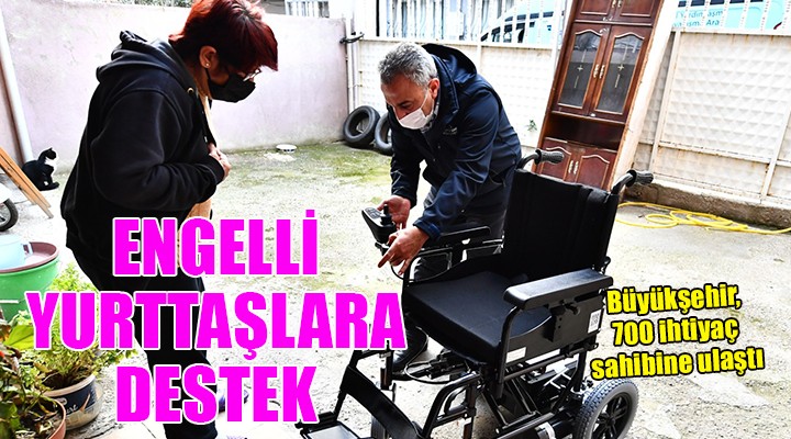 İzmir de engelli yurttaşlara destek