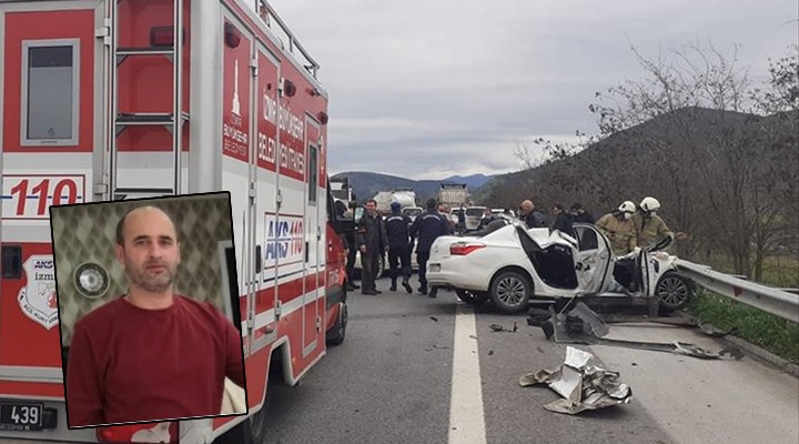 İzmir de feci kaza: 1 ölü