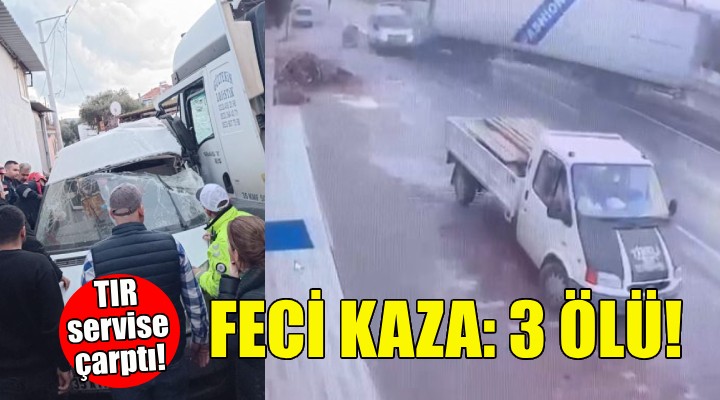 İzmir de feci kaza: 3 ölü, 14 yaralı!