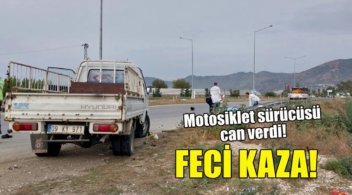 İzmir de feci kaza: Motosiklet sürücüsü can verdi!