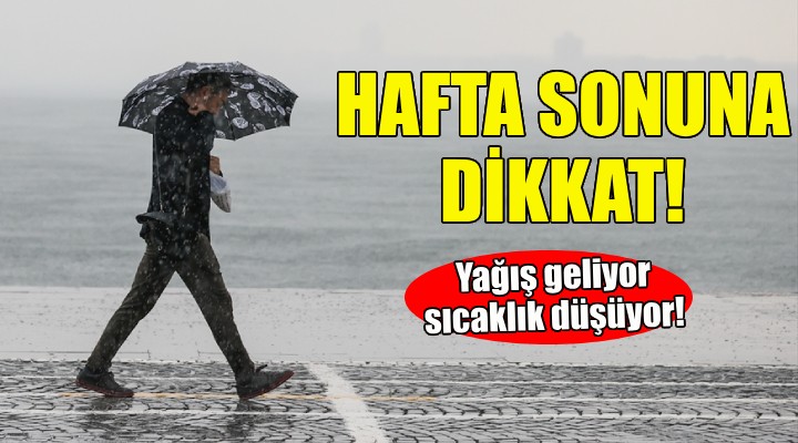 İzmir de hafta sonu yağış var!